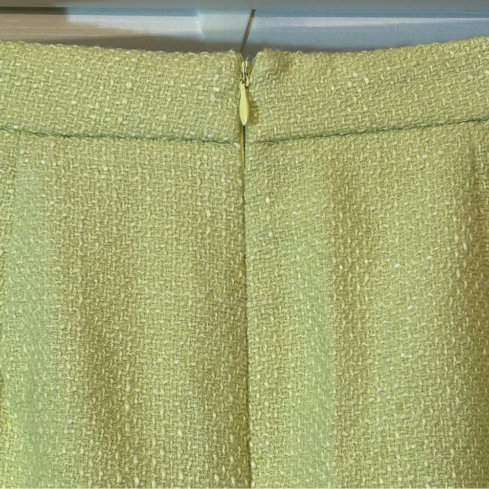 Taylor Elegant Green Tweed Skirt Size 10 ๐ - Picture 6 of 6